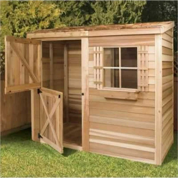Cedarshed Bayside 8×4 Lean-To Western Red Cedar Storage Shed Kit