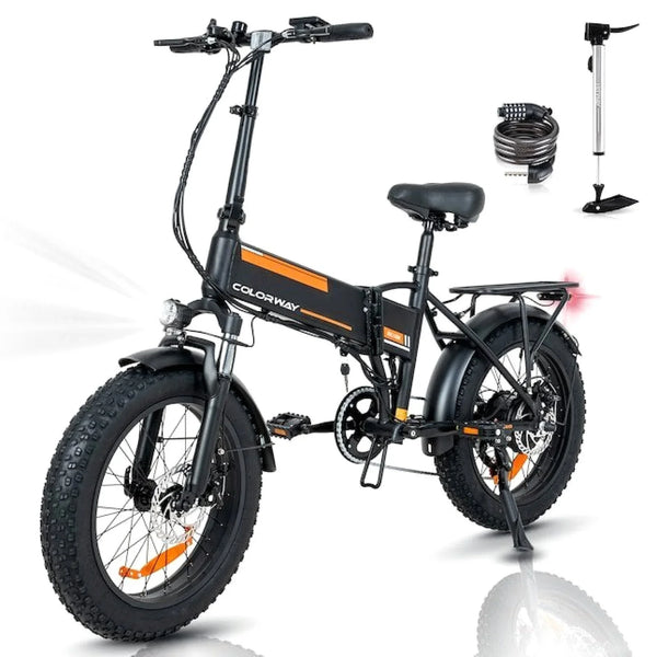 Colorway Orange 750W Fat Tire Electric Bike