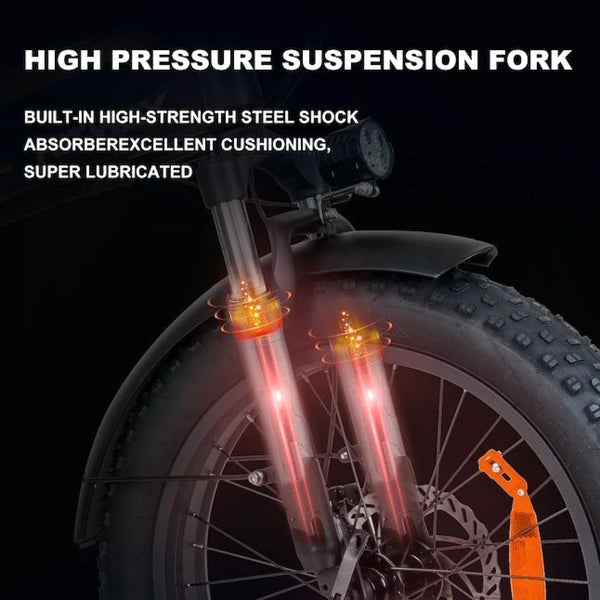 Colorway Orange 750W Fat Tire Electric Bike
