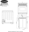 Cosmo 30-inch 4.5 Cu. Ft. Stainless Steel Gas Range with 5 Sealed Burners and Convection Oven