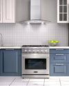 Cosmo 30-inch 4.5 Cu. Ft. Stainless Steel Gas Range with 5 Sealed Burners and Convection Oven