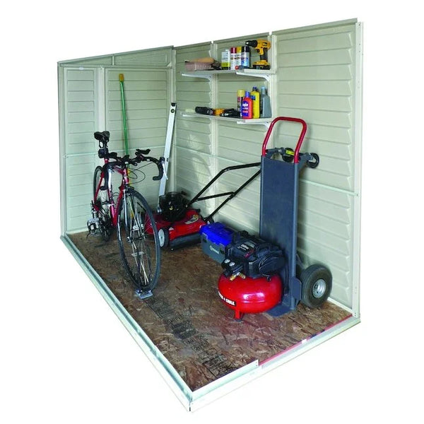DuraMax Building Products 4-ft x 8-ft Sidemate Off-white Lean-to Vinyl Storage Sheds
