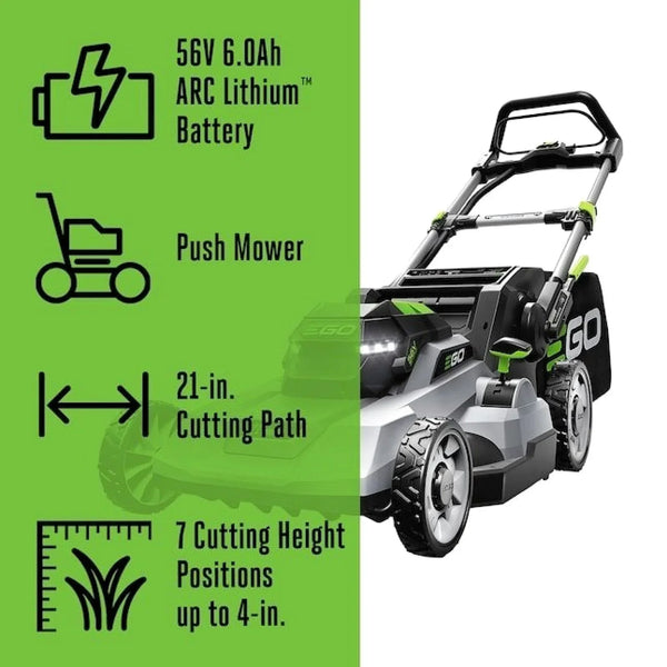 EGO Power+ LM2114 21-Inch 56V Brushless Push Lawn Mower Kit