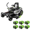 EGO Power+ Z6 ZT5207L 52-Inch 56V Battery Zero Turn Riding Mower Kit with Six 12.0 Ah Batteries