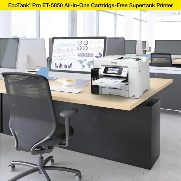 Epson EcoTank Pro ET-5850 Wireless Color All-in-One Supertanks Printer C11CJ29201