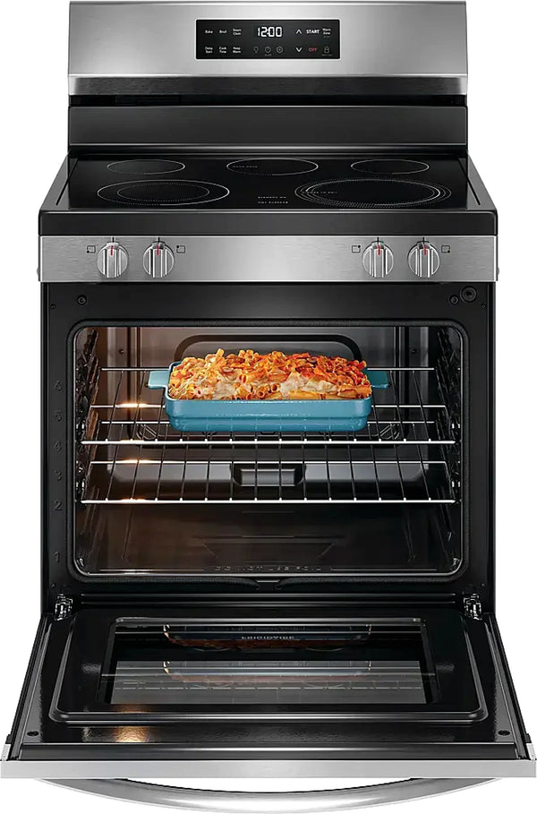 Frigidaire FCRE3062AS 30-inch Freestanding Electric Range with EvenTemp, Stainless Steel