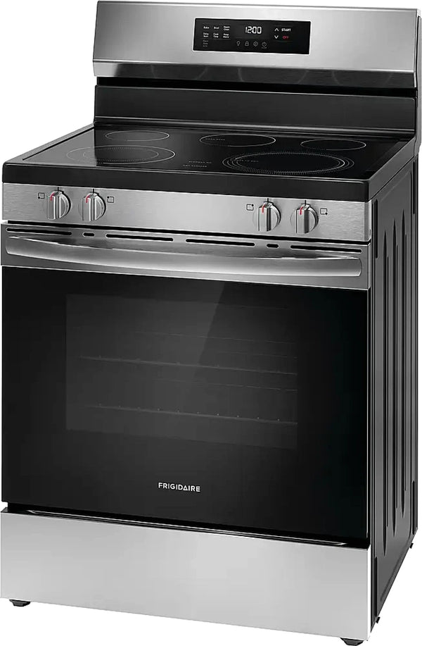 Frigidaire FCRE3062AS 30-inch Freestanding Electric Range with EvenTemp, Stainless Steel