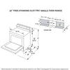 GE 30 Inch Freestanding Electric Range with Self-Clean Oven, Black (JB256DMBB)