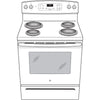 GE 30 Inch Freestanding Electric Range with Self-Clean Oven, Black (JB256DMBB)