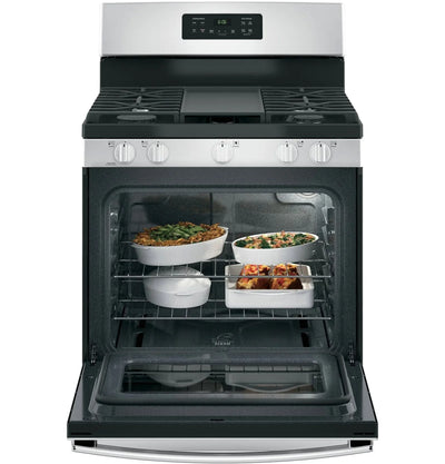 GE 30-Inch Freestanding Gas Range with 4.8 cu. ft. Oven Capacity and Sealed Cooktop Burners