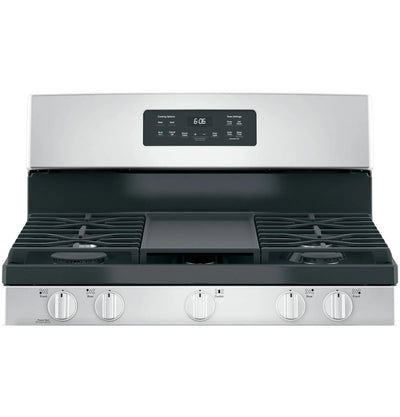 GE 30-Inch Freestanding Gas Range with 4.8 cu. ft. Oven Capacity and Sealed Cooktop Burners