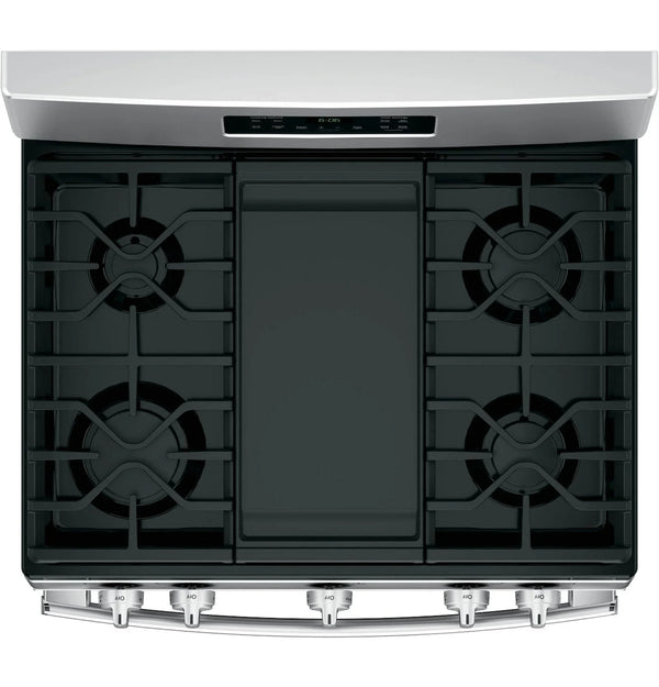 GE 30-Inch Freestanding Gas Range with 4.8 cu. ft. Oven Capacity and Sealed Cooktop Burners