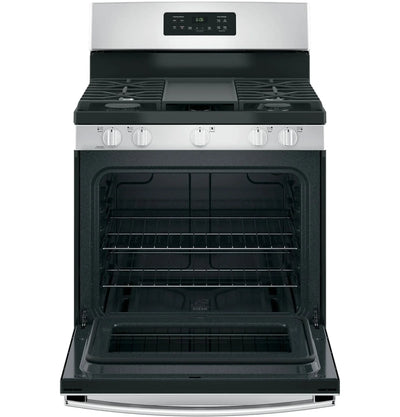 GE 30-Inch Freestanding Gas Range with 4.8 cu. ft. Oven Capacity and Sealed Cooktop Burners