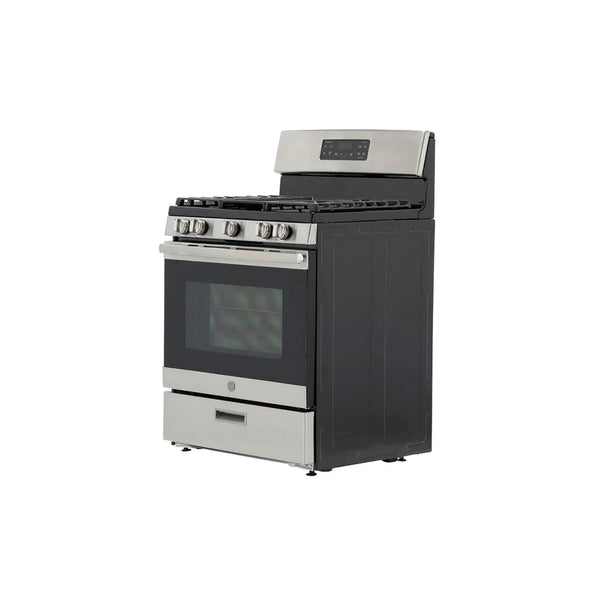 GE 30-Inch Freestanding Gas Range with 4.8 cu. ft. Oven Capacity and Sealed Cooktop Burners