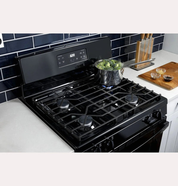 GE 30-Inch Freestanding Gas Range with 4.8 Cu. Ft. Oven, Stainless Steel – JGBS61RPSS