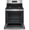 GE 30-Inch Freestanding Gas Range with 4.8 Cu. Ft. Oven, Stainless Steel – JGBS61RPSS