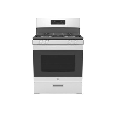 GE 30-Inch Freestanding Gas Range with 4.8 Cu. Ft. Oven, Stainless Steel – JGBS61RPSS