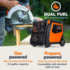 Generac iQ5200 DF 3900 Watt Electric Start Dual Fuel Inverter Generators.