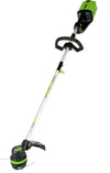Greenworks 80V 21” Lawn Mower, 13” String Trimmer, and 730 Leaf Blowers.