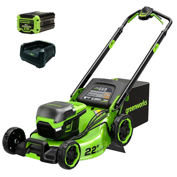 Greenworks Pro 60V 22″ Cordless Self-Propelled Push Lawn Mower