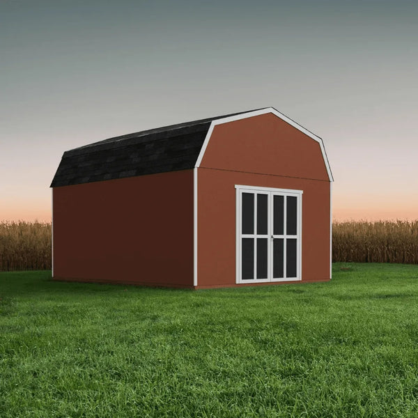 Handy Home Products Hudson 12 ft. x 16 ft. Wood Storage Shed Kit with Floor