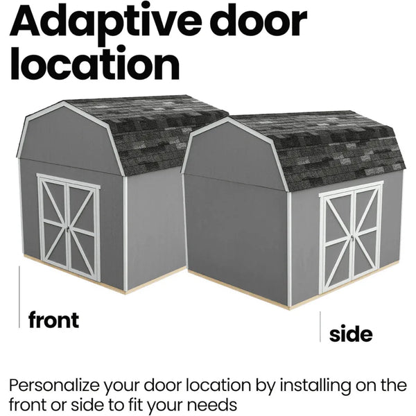 Handy Home Products Hudson 12 ft. x 16 ft. Wood Storage Shed Kit with Floor