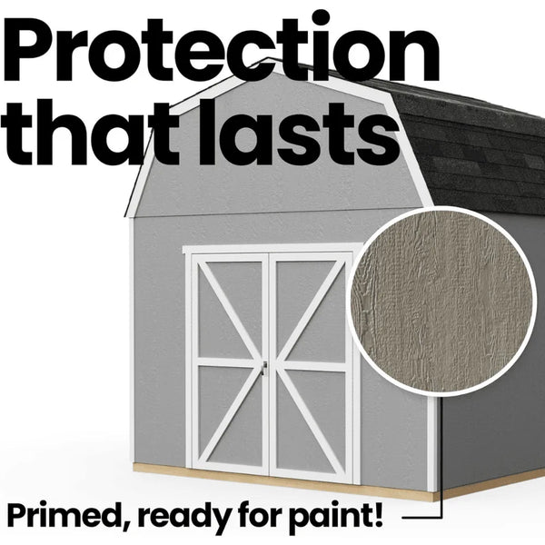 Handy Home Products Hudson 12 ft. x 16 ft. Wood Storage Shed Kit with Floor