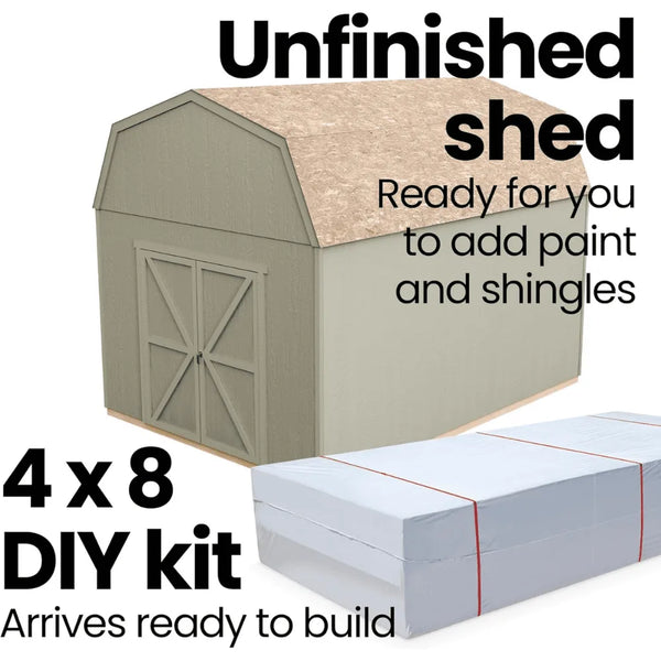 Handy Home Products Hudson 12 ft. x 16 ft. Wood Storage Shed Kit with Floor