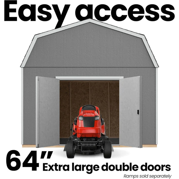 Handy Home Products Hudson 12 ft. x 16 ft. Wood Storage Shed Kit with Floor