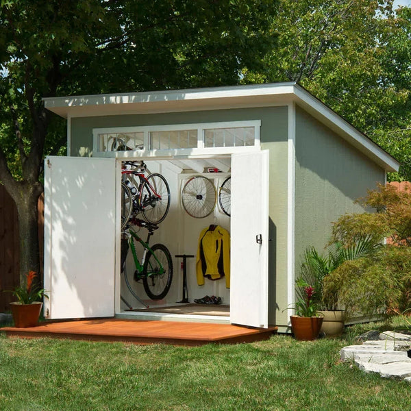 Handy Home Products Olympia 10 ft. W x 7.5 ft. D Manufactured Wood Storage Shed