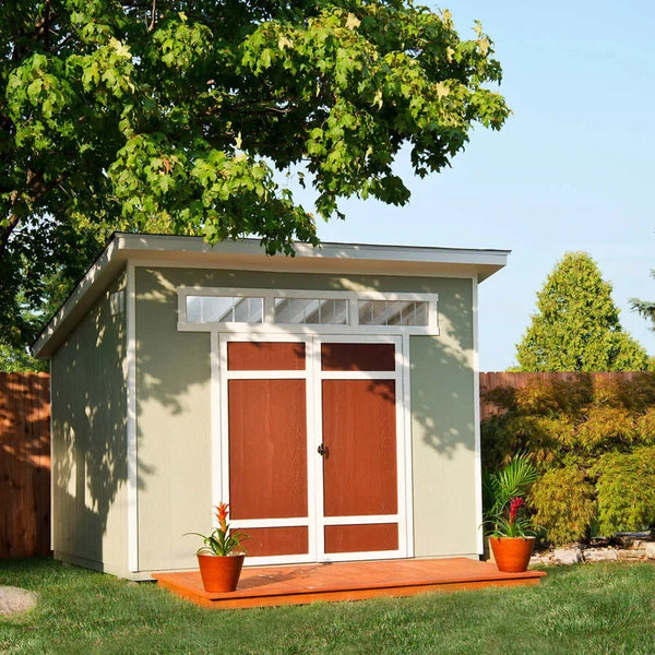Handy Home Products Olympia 10 ft. W x 7.5 ft. D Manufactured Wood Storage Shed