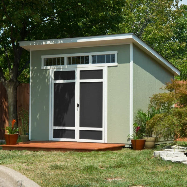 Handy Home Products Olympia 10 ft. W x 7.5 ft. D Manufactured Wood Storage Shed