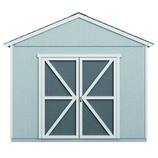 Handy Home Products Rookwood 10 ft. x 12 ft. Wood Storage Shed Kit with Floor – Durable Outdoor Storage