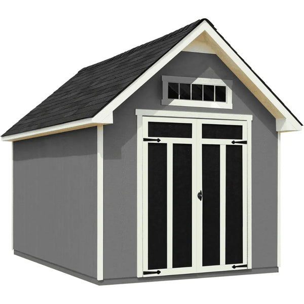 Handy Home Products Tribeca 10 ft. W x 12 ft. D Wood Storage Shed with Floor