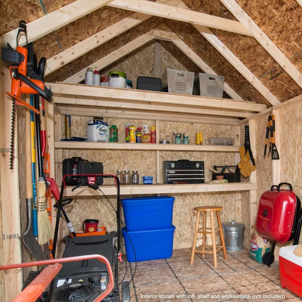 Handy Home Products Tribeca 10 ft. W x 12 ft. D Wood Storage Shed with Floor