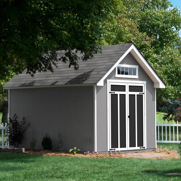 Handy Home Products Tribeca 10 ft. W x 12 ft. D Wood Storage Shed with Floor