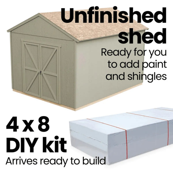 Handy Home Rookwood 10 x 14 ft. Wood Storage Shed Kit