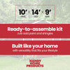 Handy Home Rookwood 10 x 14 ft. Wood Storage Shed Kit