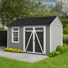 Heartland Coronado 12 x 8 ft Saltbox Wood Outdoor Storage Shed with Windows and Doors