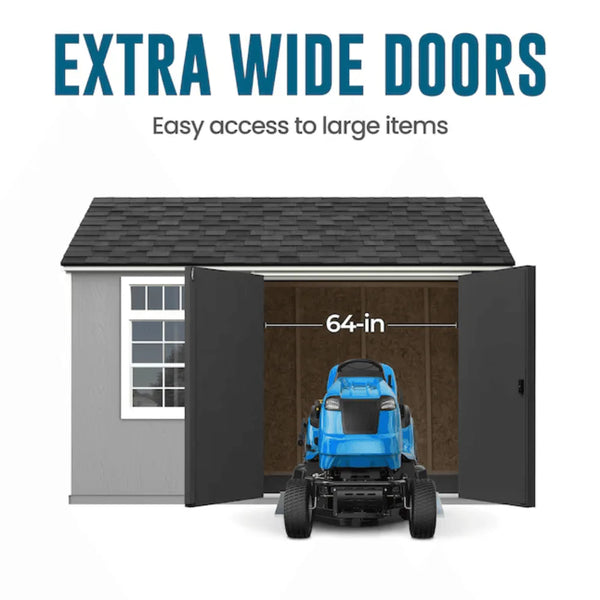 Heartland Coronado 12 x 8 ft Saltbox Wood Outdoor Storage Shed with Windows and Doors