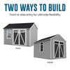 Heartland Coronado 12 x 8 ft Saltbox Wood Outdoor Storage Shed with Windows and Doors