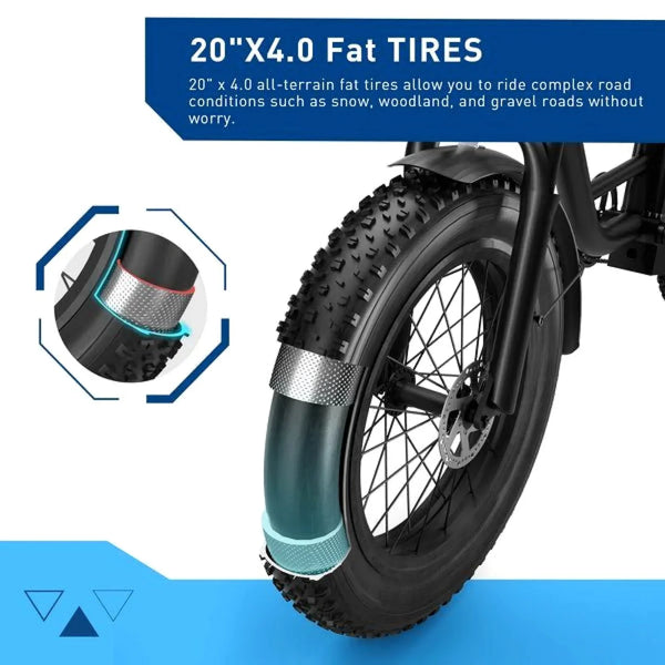 Hiboy EX6 Step-Through Fat Tire Electric Bike for Adults