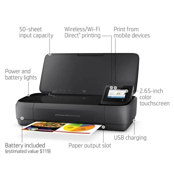 HP OfficeJet 250 Mobile All-in-One Printer