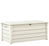 Keter Brightwood 120 Gallon Outdoor Storage Deck Box – White