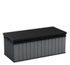 Keter Darwin 100 Gallon Outdoor Storage Box with Evotech+ Composite, Gray