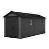 Keter Newton Plus 7.5×17 Graphite Resin Storage Shed