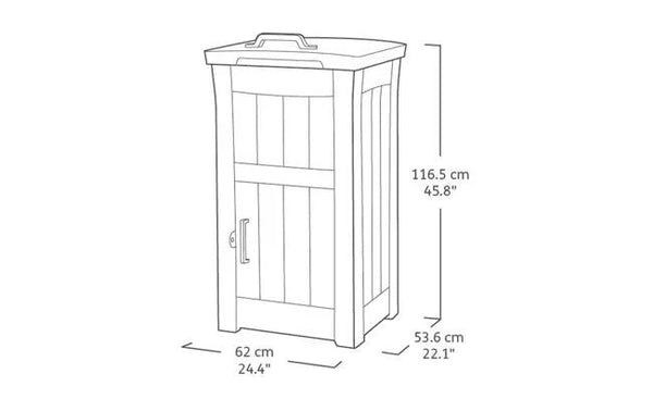 Keter Package Delivery Box Brown Durable Resin