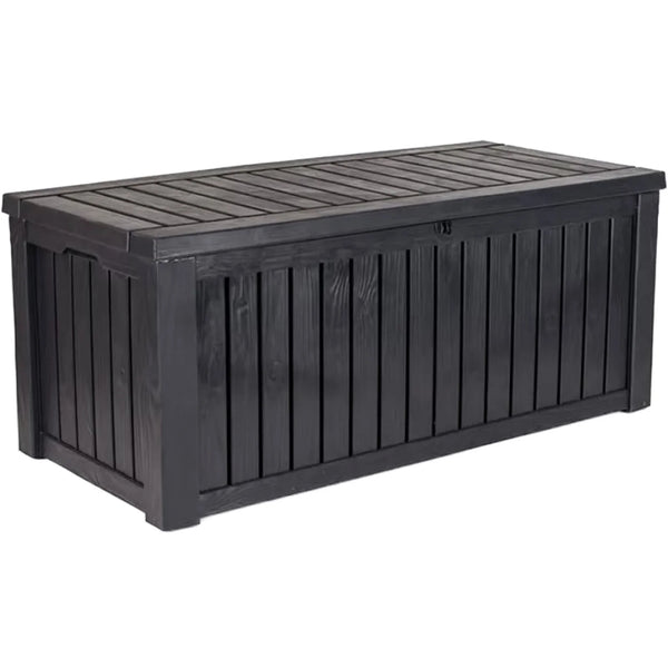 Keter Rockwood 150 Gallon Outdoor Storage Deck Box – Anthracite