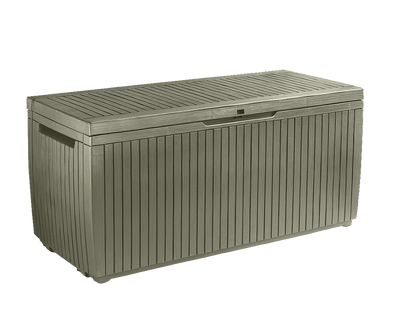 Keter Springwood 80 Gallon Outdoor Storage Deck Box – Green