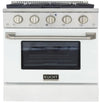 Kucht Professional 30-Inch 4.2 cu. ft. Gas Range with Convection Oven in Titanium